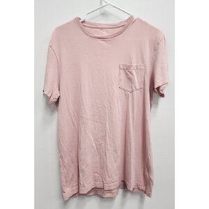 J. Crew Mens Pink Slim Washed Pocket T-Shirt Size Medium Cotton Short Sleeve Tee